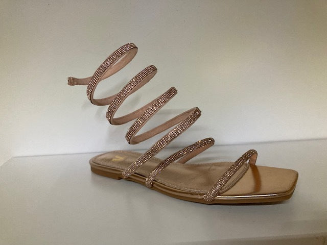 Gold&gold sandals